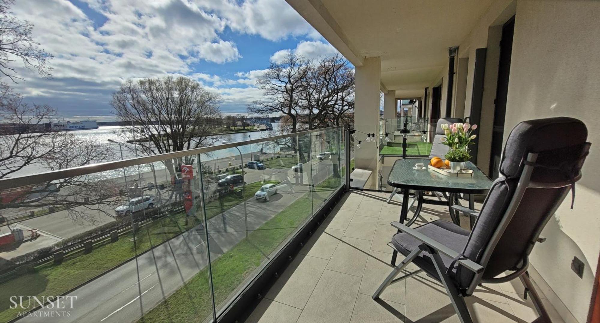 Sunset Apartments - Flotylla. Widok Na Port + Parking. Swinoujscie Exterior photo